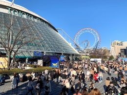 保護中: 東京ドームシティ ゴミ箱塗り替え工事