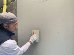 ウレタンフォームチップクッション加工しパターン付け
