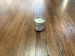 オスモウッドワックス着色後オスモフロアークリアー