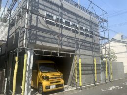 メッシュシートは外し仕上がりの確認