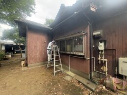 既存塗膜ケレン中