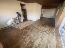 フロアーサンダー研磨