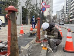 ハイポン20ファイン塗装中