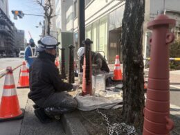 ハイポン30ファイン中塗 塗装中