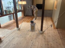 ハードクリアオイル塗装