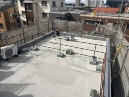 不陸調整・勾配調整・下地調整完了