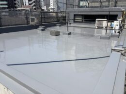 ウレタン防水通気緩衝工法完成
