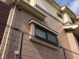  無機系クリヤー塗装から11年が経過した意匠性サイディング住宅
