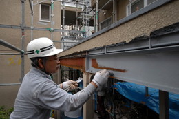 ケレン後２液エポキシ樹脂錆止め